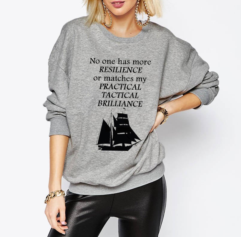 Hamilton 'Guns and Ships' sweatshirt Lafayette 'No One Has More