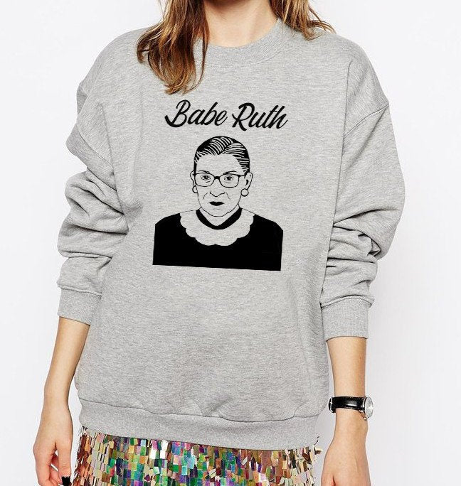 Babe Ruth Bader Ginsburg Baseball Tee T-shirt Shirt Notorious 